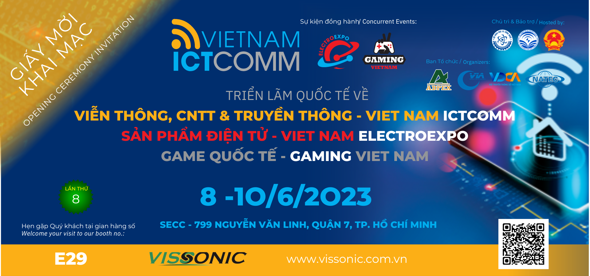 THƯ MỜI THAM DỰ TRIỂN LÃM VIETNAM ICT COMM 2023